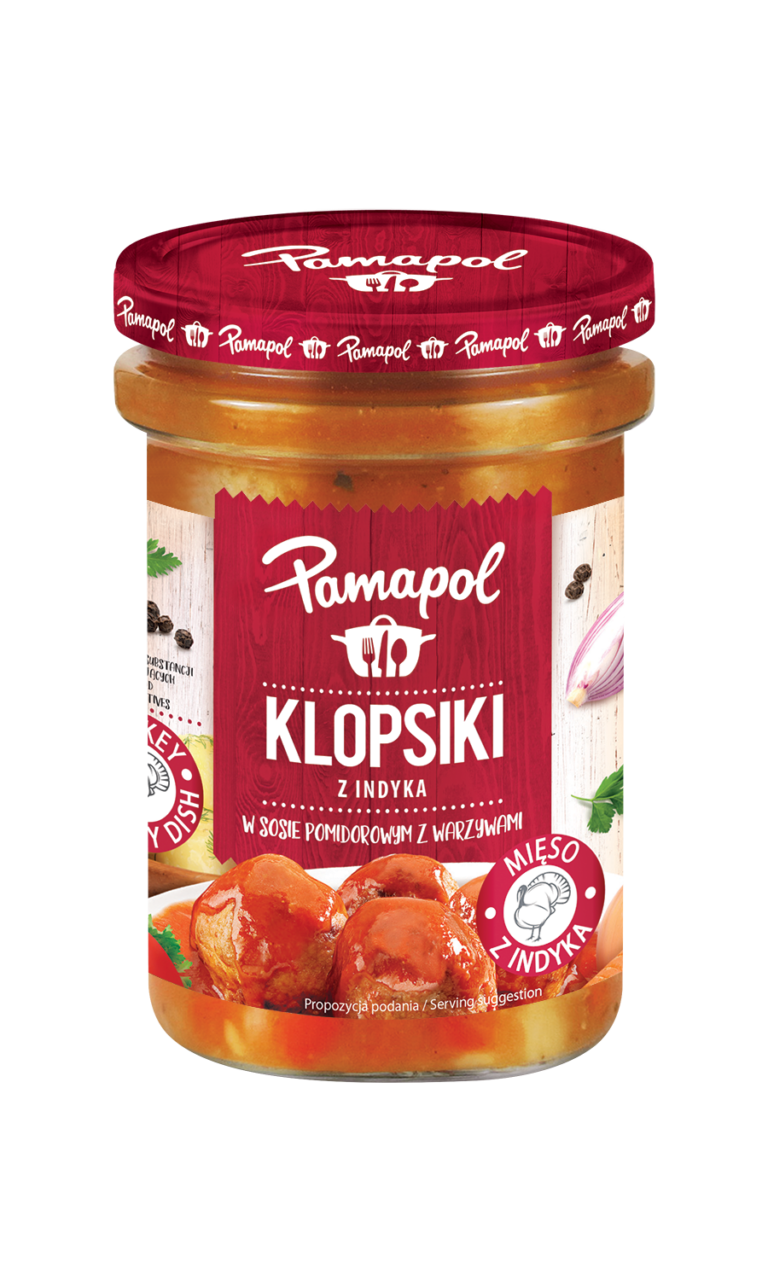 PAMAPOL TURKEY MEATBALLS IN TOMATO SAUCE WITH VEGETABLES 500