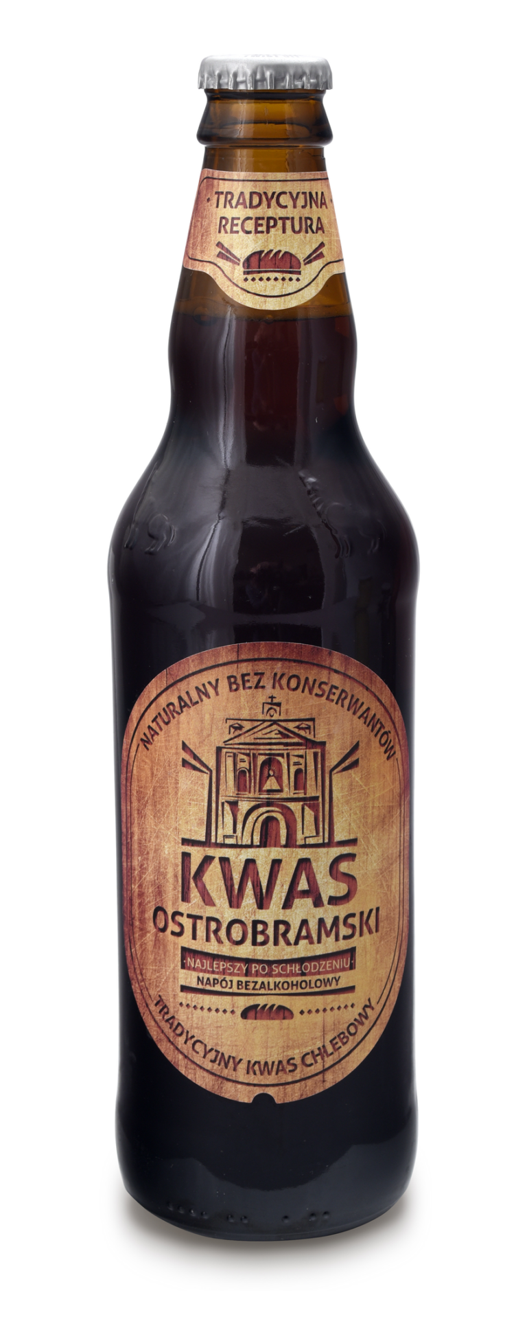 POLBIOECO KVASS OSTROBRAMSKI NON ALCOHOLIC BEVERAGE 500ML