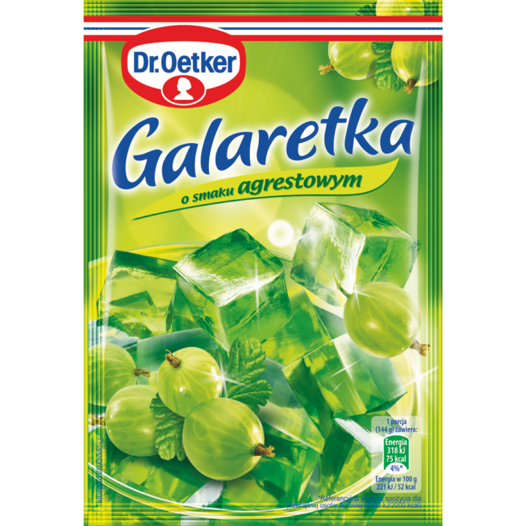 DR.OETKER GOOSEBERRY FLAVOURED JELLY 77G