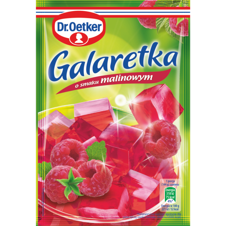DR.OETKER RASPBERRY FLAVOURED JELLY 77G