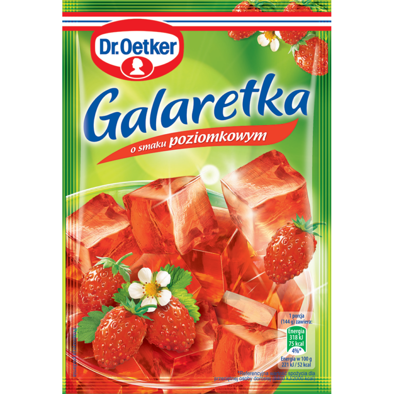 DR.OETKER WILD STRAWBERRY FLAVOURED JELLY 77G