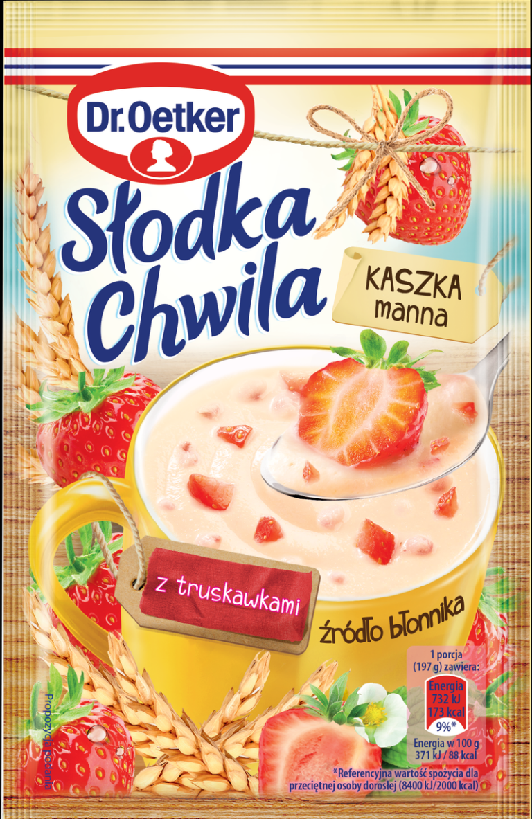 KASZA MANNA DR OETKER SLODKA CHWILA TRUSKAWKA 47,5G