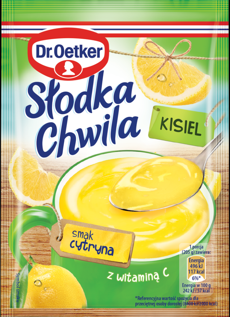 DR.OETKER SLODKA CHWILA LEMON FLAVOURED INSTANT JELLY 30G