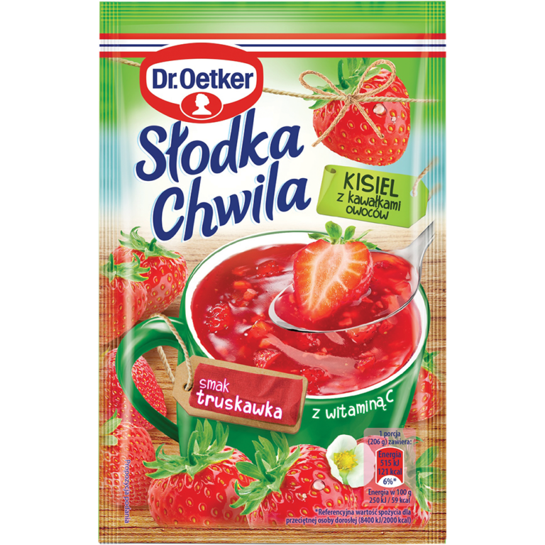 KISIEL DR OETKER SLODKA CHWILA TRUSKAWKA OWOC 31,5G