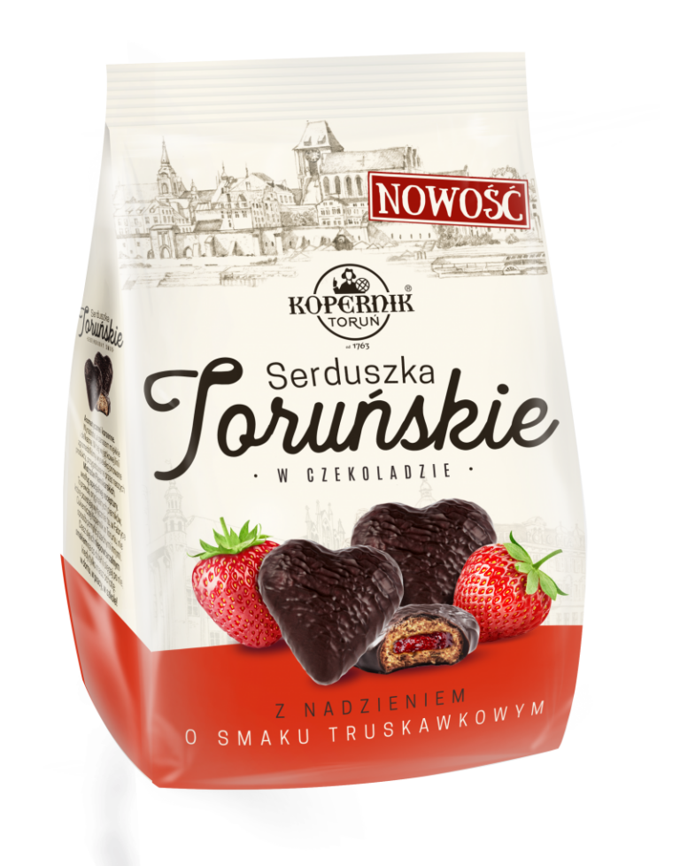 KOPERNIK GINGERBREAD IN CHOCOLATE WITH STRAWBERRY FLAVOURED