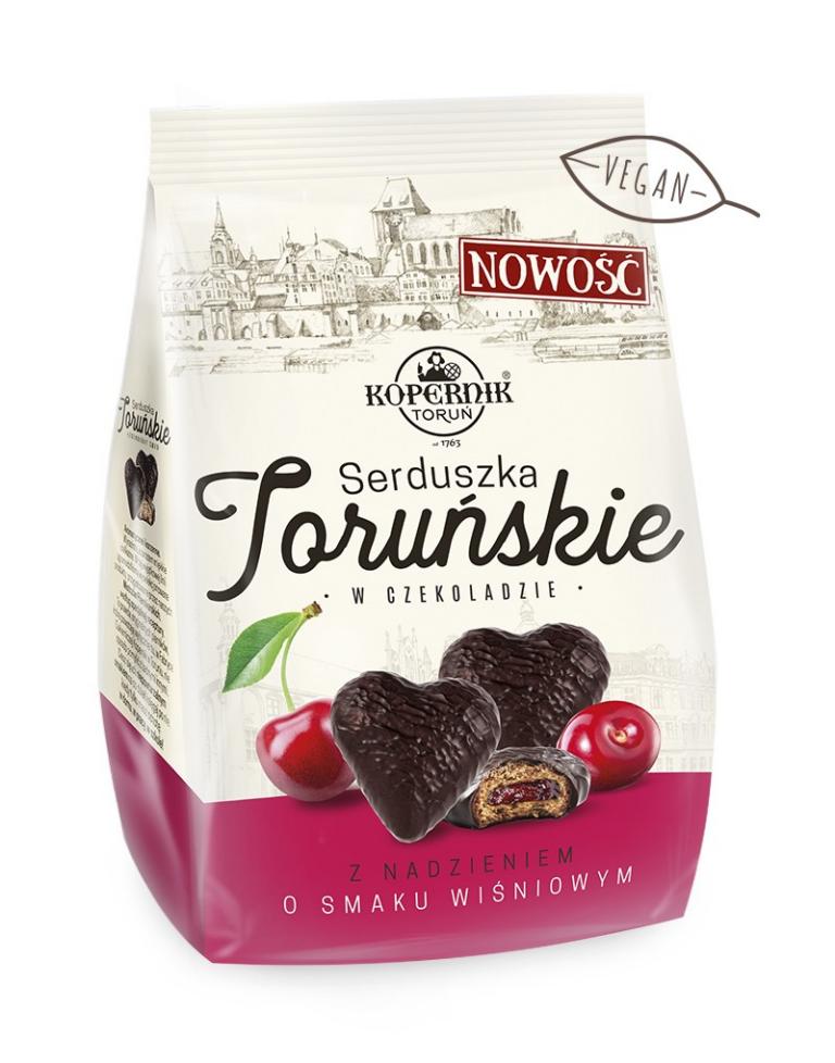 PIERNICZKI W CZEKOLADZIE Z NADZIENIEM WISNIOWYM 150G KOPERNIK