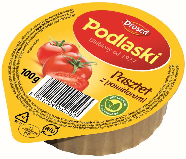 DROSED PATE 100G PODLASKI POULTRY TOMATO