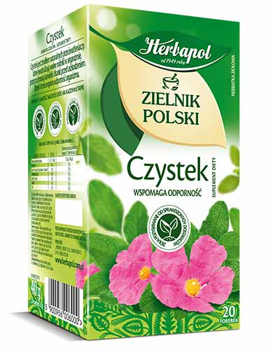 HERBAPOL ZIELNIK POLSKI DIETARY SUPPLEMENT HERBAL TEA CISTUS