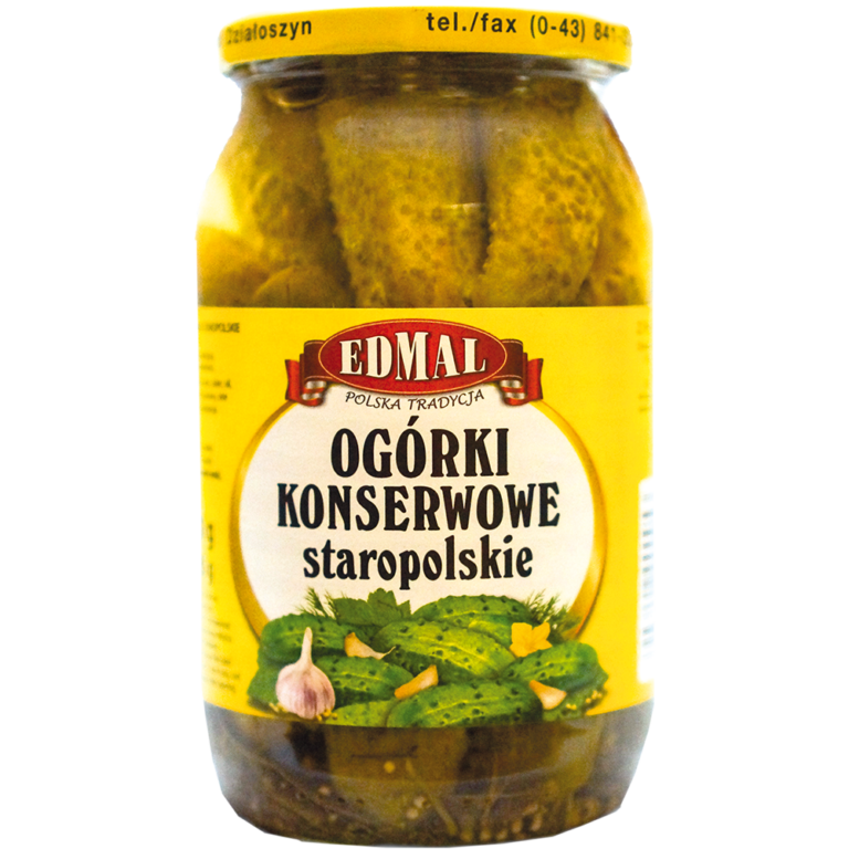 EDMAL OLD-POLISH SWEET GHERKINS 900ML