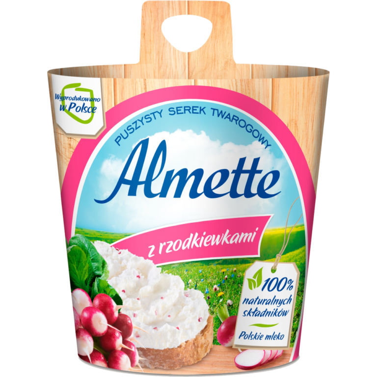 HOCHLAND ALMETTE WITH RADISHES FLUFFY COTTAGE CHEESE 150G