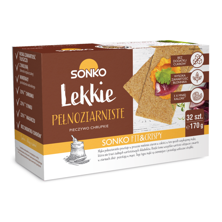 SONKO WHOLEMEAL LIGHT CRISP BREAD 170G