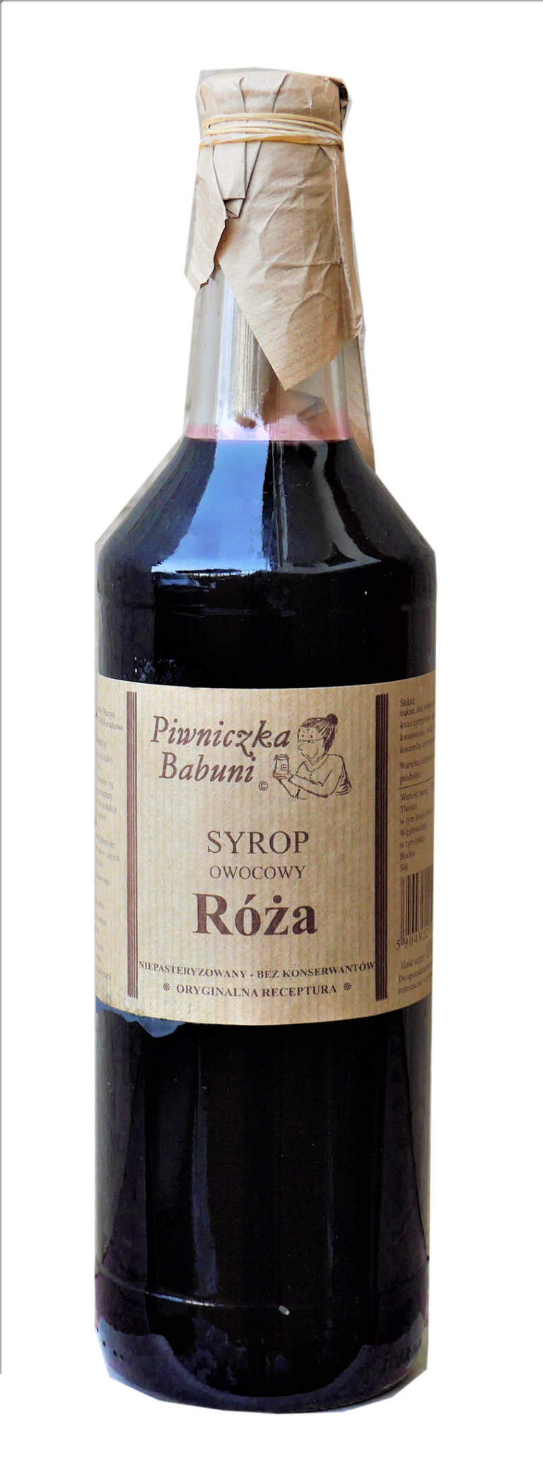 PIWNICZKA BABUNI ROSE SYRUP 1L
