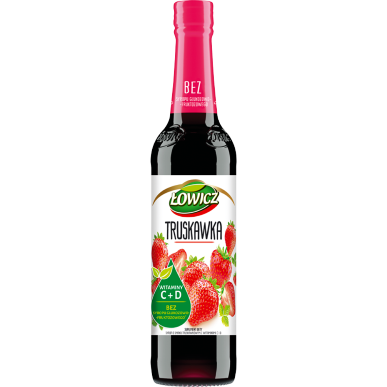 LOWICZ SYRUP WITH STRAWBERRY FLAVOURED 400ML