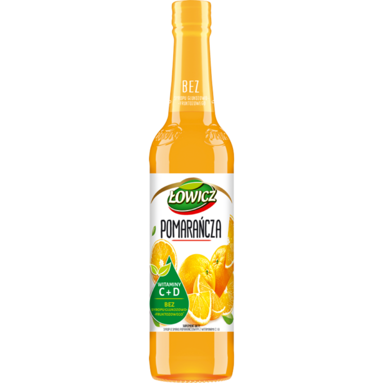 LOWICZ SYRUP WITH ORANGE FLAVOURED 400ML