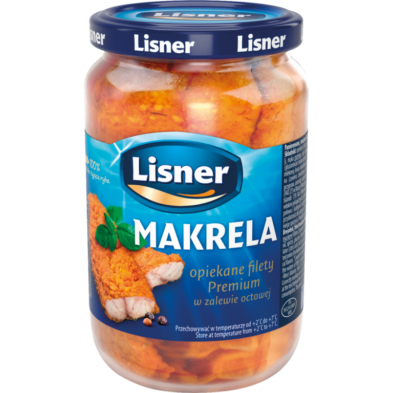 LISNER FRIED MACKEREL FILLETS IN VINEGAR 700G