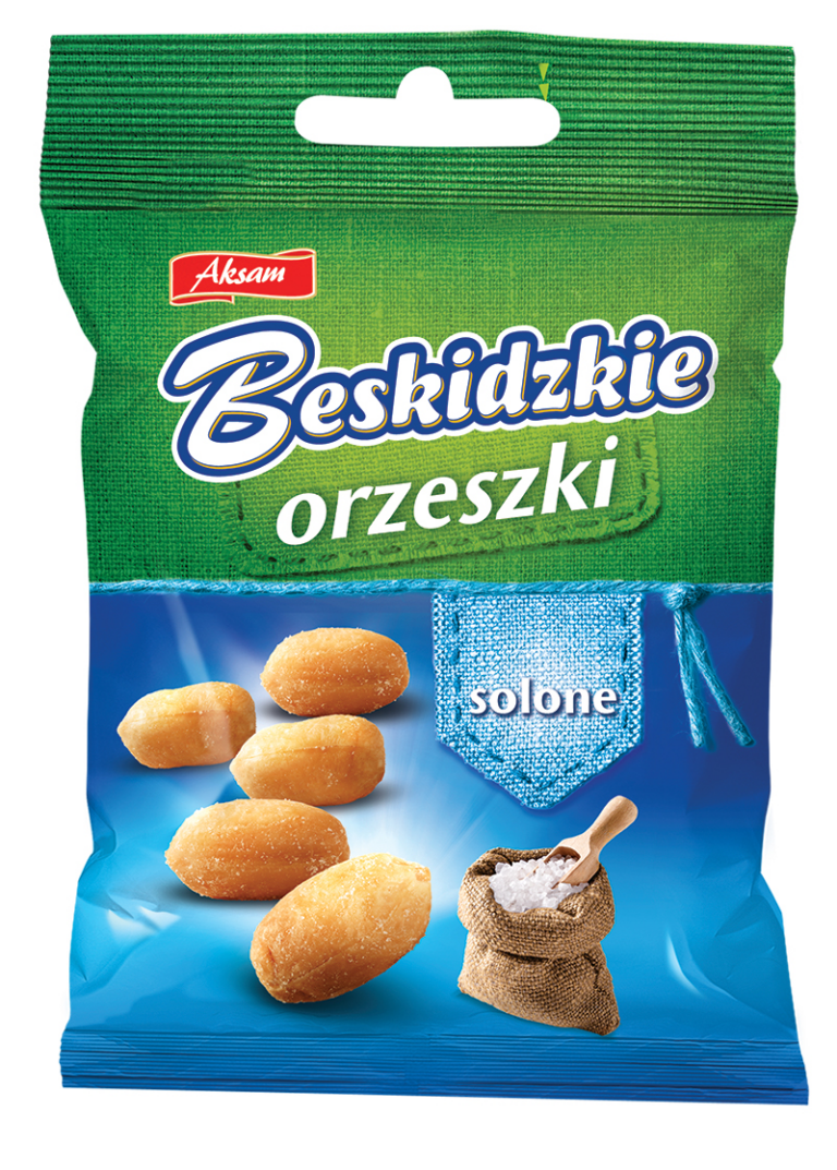 AKSAM BESKIDZKIE SALTED PEANUTS 70G