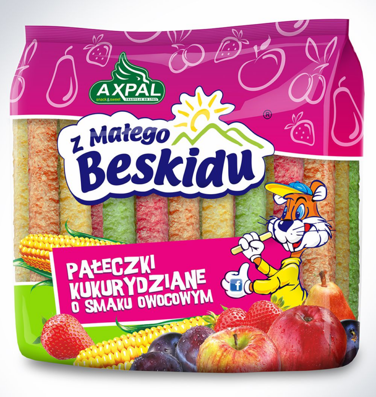 AXPAL CORN STICKS FRUIT FLAVOUR 60G