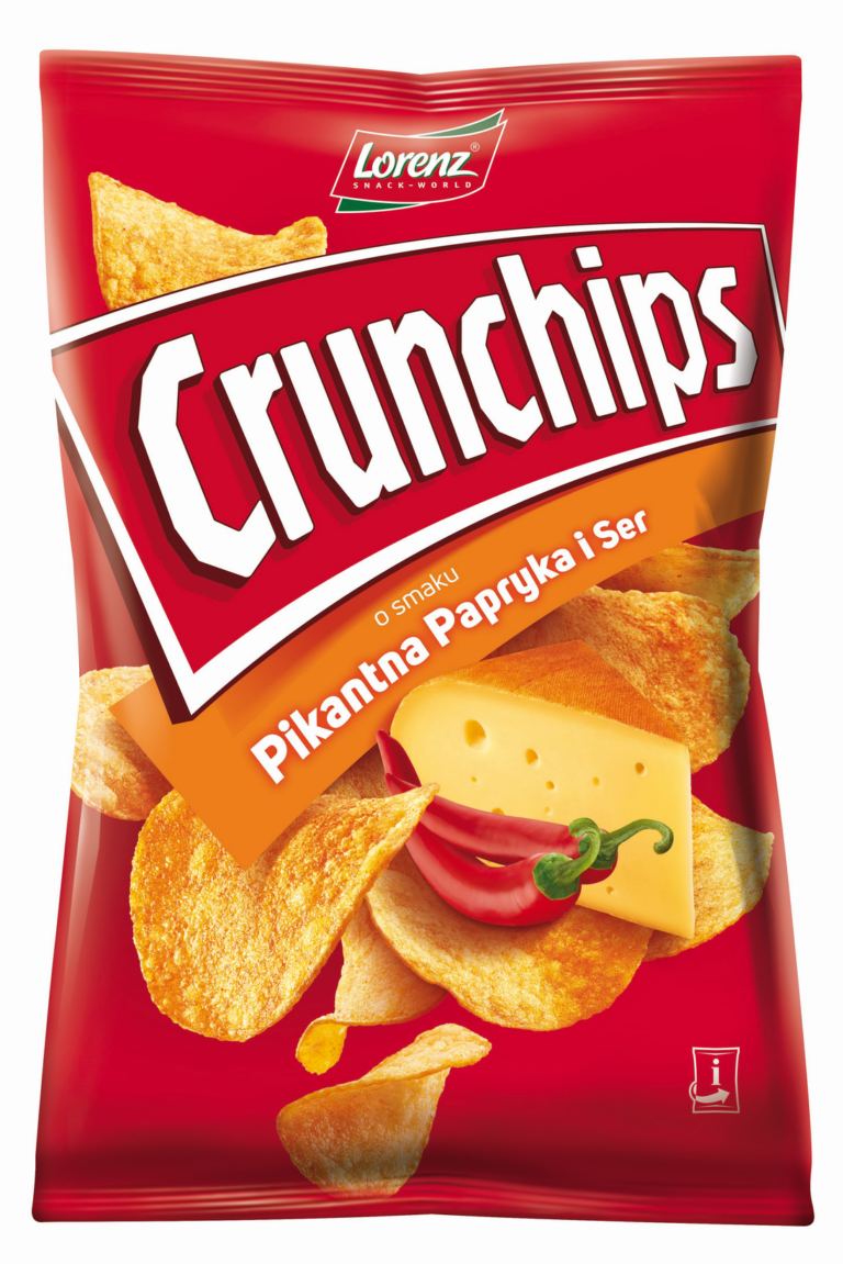LORENZ CRUNCHIPS SPICY PAPRIKA AND CHEESE POTATO CRISPS 140G