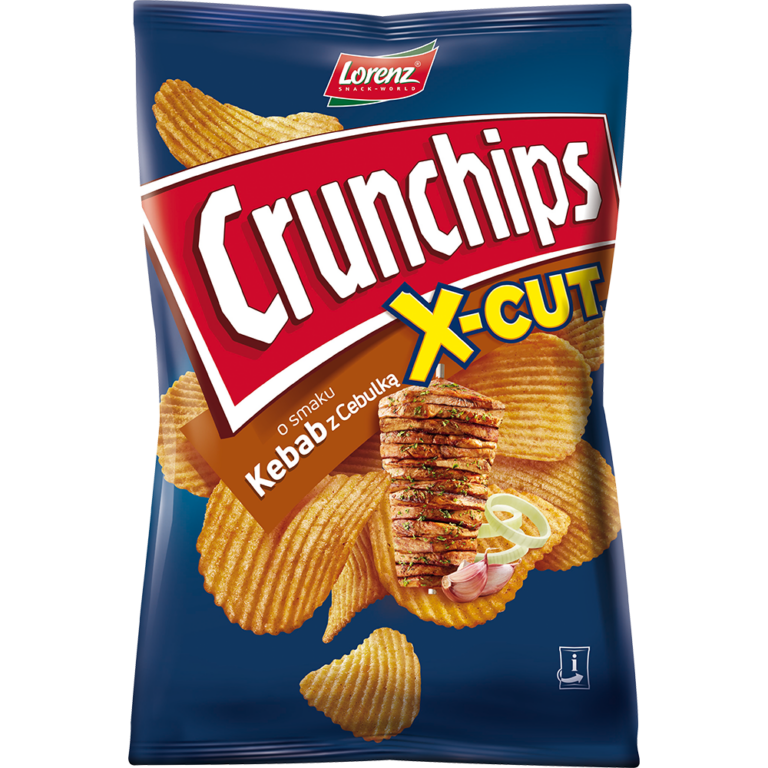CHIPSY LORENZ CRUNCHIPS X-CUT KEBAB Z CEBULKA 140G