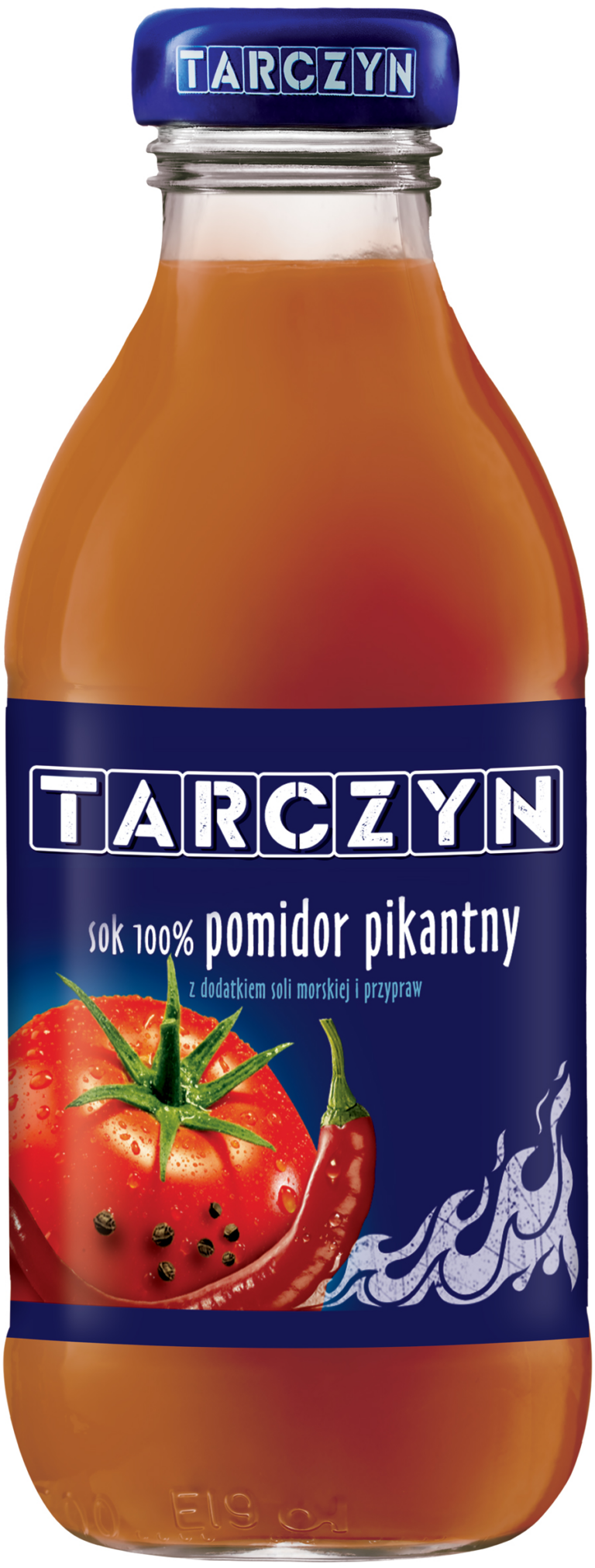 TARCZYN SPICY TOMATO 100% JUICE 300ML GLASS