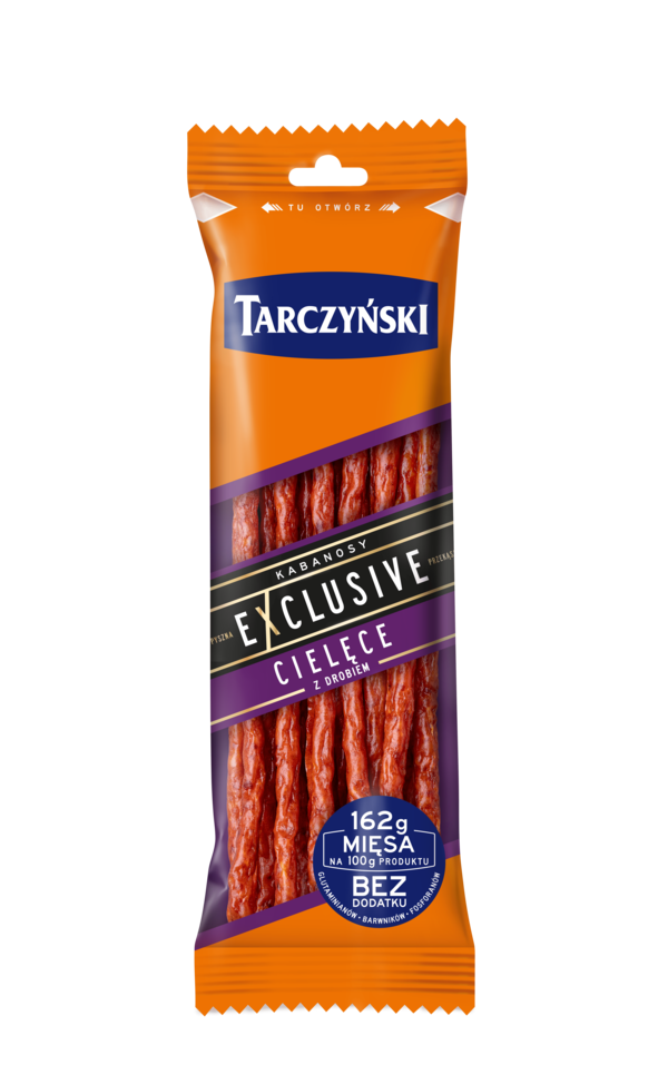 TARCZYNSK EXCLUSIVE SAUSGAE WITH POULTRY THIN SMOKED 90G