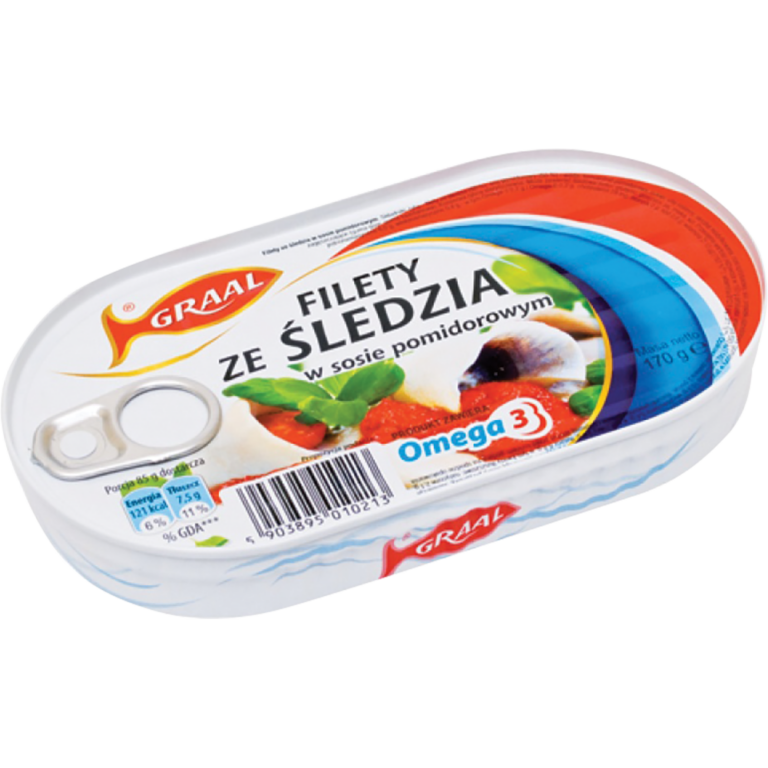 GRAAL 170G FILETY SLEDZIOWE W SOSIE POMIDOROWYM