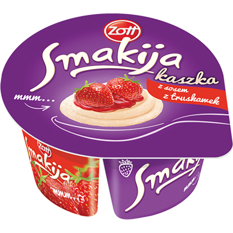 ZOTT SMAKIJA MILK PORRIDGE DESSERT WITH STRAWBERRY SAUCE 130