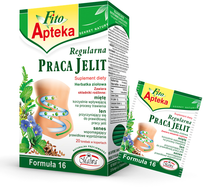 MALWA FITO APTEKA FORMULA 16 REGULAR BOWEL FUNCTION FOOD SUP