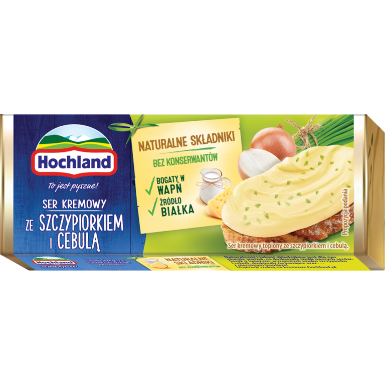 HOCHLAND CREAM CHEESE WITH CHIVE AND ONION 90G