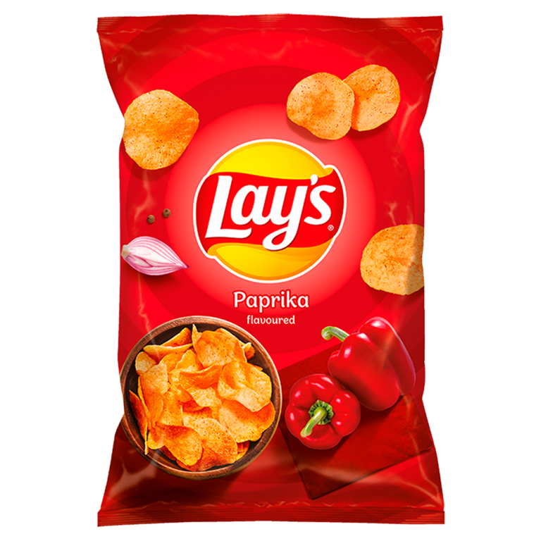 FRITO-LAY LAY'S PAPRIKA FLAVOURED POTATO CRISPS 140G
