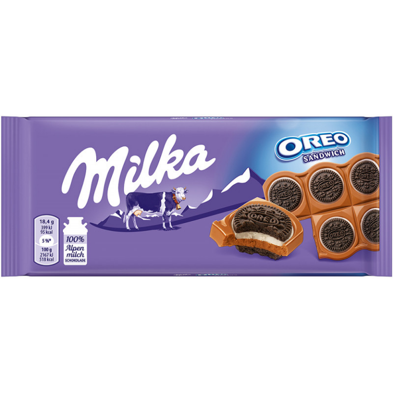MILKA CHOCLATE OREO SANDWICH COOKIES 92G