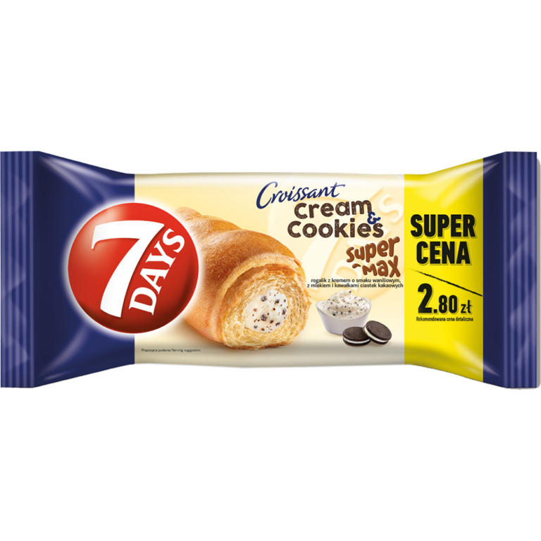 7 DAYS SUPER MAX CROISSANT WITH CREAM AND COOKIES 110G