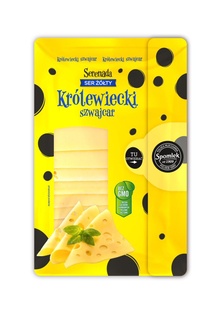 SM SPOMLEK SERENADA KROLEWIECKI SWISS CHEESE IN SLICES 135G