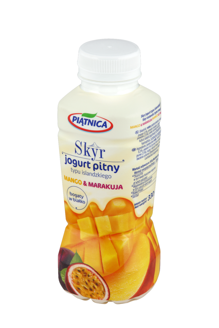 JOGURT PITNY SKYR ISLANDZKI MANGO&MARAKUJA 330ML PIATNICA