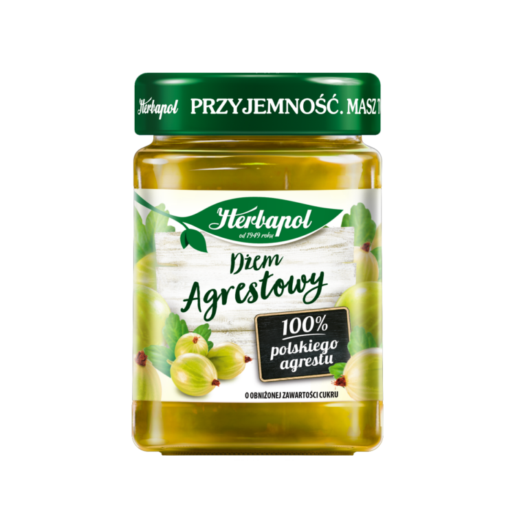 HERBAPOL REDUCED SUGAR GOOSEBERRY JAM 280G