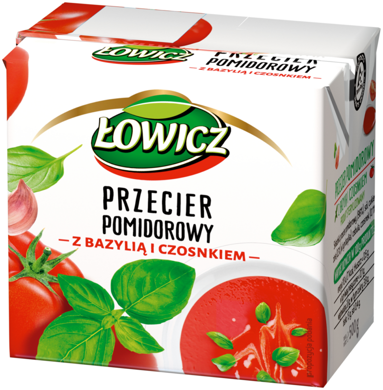 PRZECIER POMIDOROWY Z BAZYLIA LOWICZ KARTON 500G