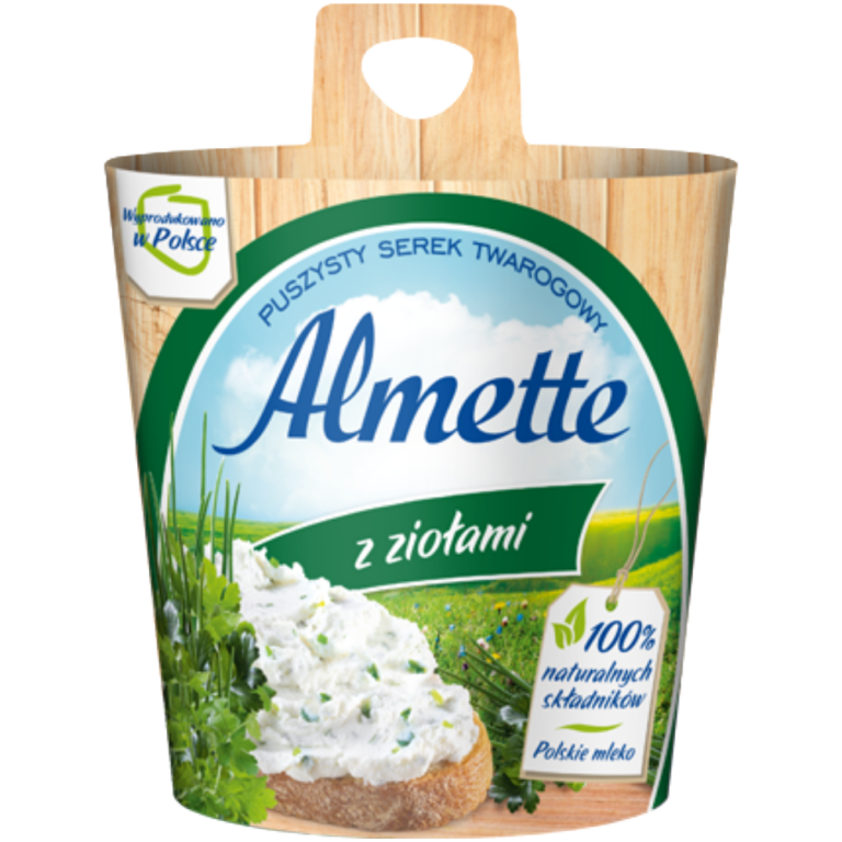 HOCHLAND ALMETTE WITH HERBS FLUFFY COTTAGE CHEESE 150G