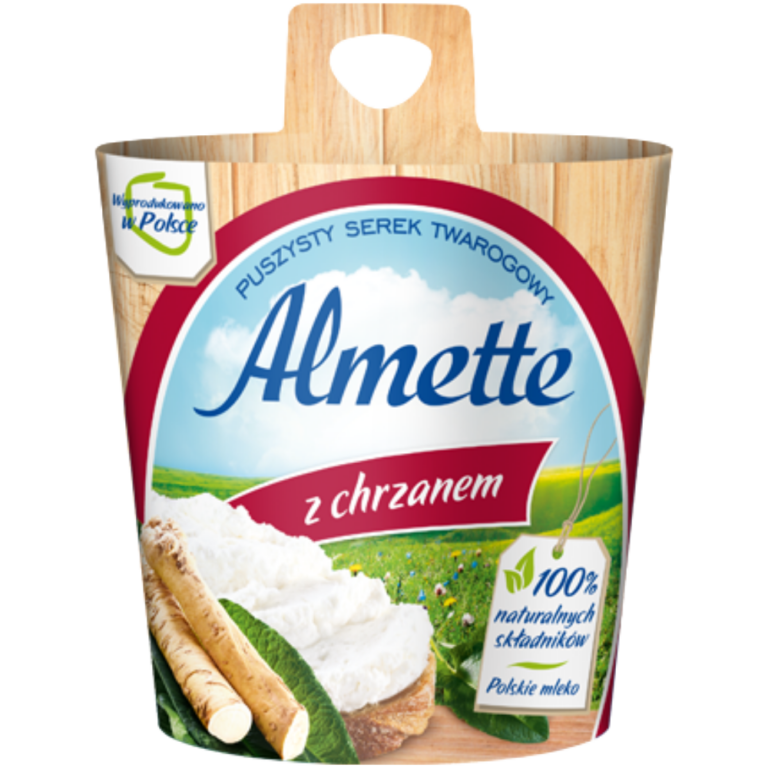 HOCHLAND ALMETTE WITH HORSERADISH FLUFFY COTTAGE CHEESE 150G