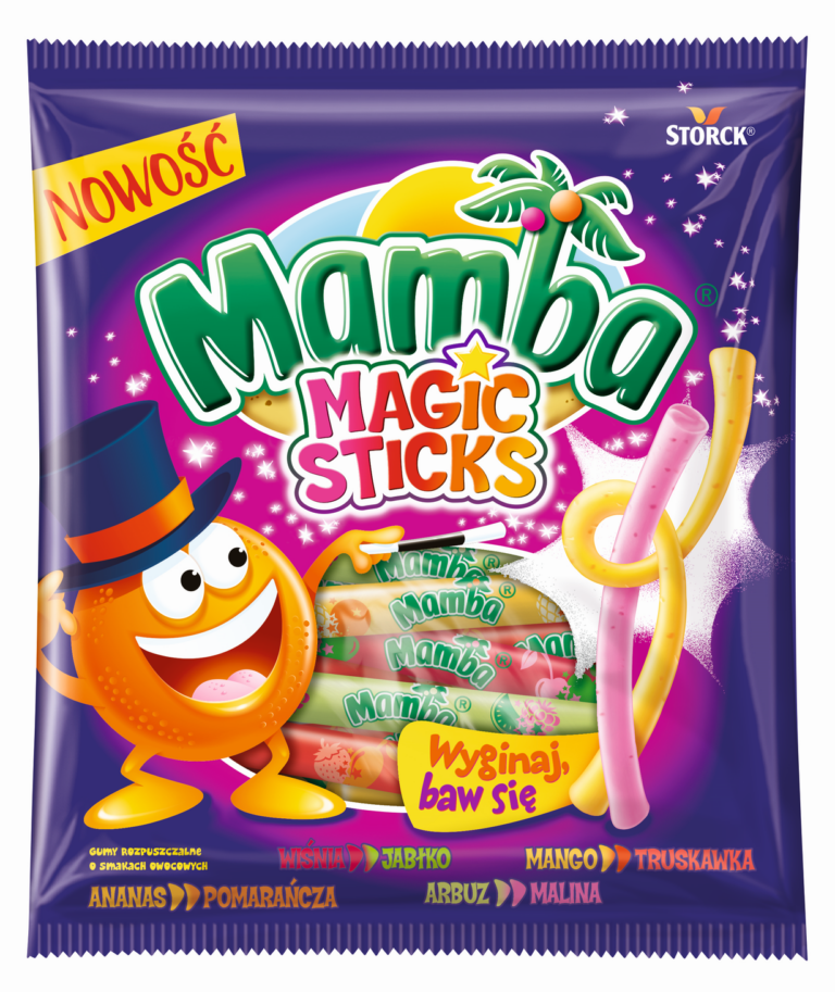 STORCK MAMBA MAGIC STICKS FRUIT FLAVOURED CHEWING CANDIES 14
