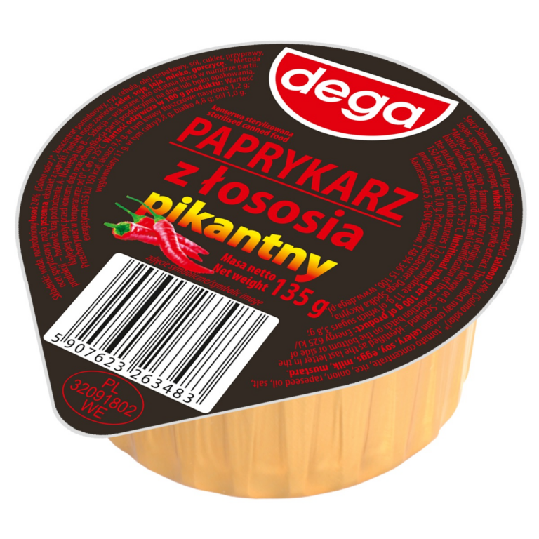 DEGA PAPRYKARZ SPICY SALMON PASTE WITH RICE 130G