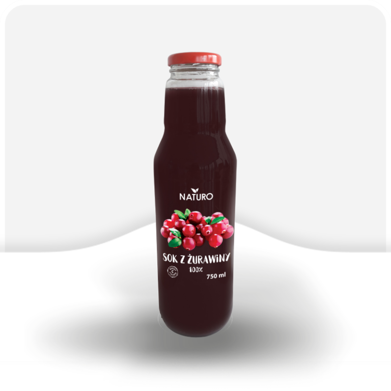 SOK POLBIOECO Z ZURAWINY 100% NATURO 750ML