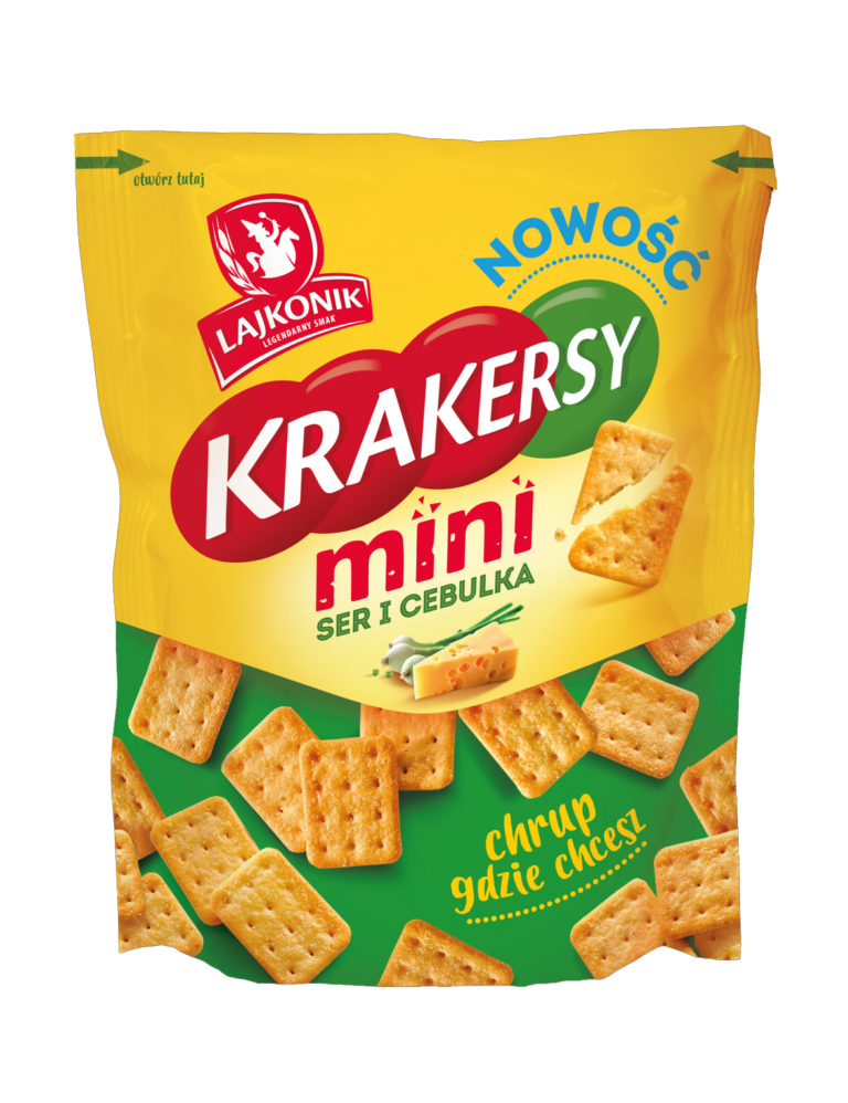 LORENZ LAJKONIK CHEESE&ONION CRACKERS MINI 100G