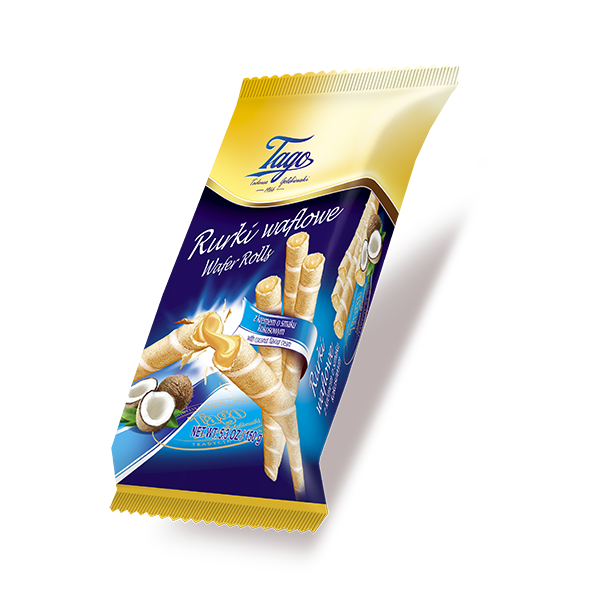 TAGO WAFER ROLLS WITH COCONUT CREAM 150G