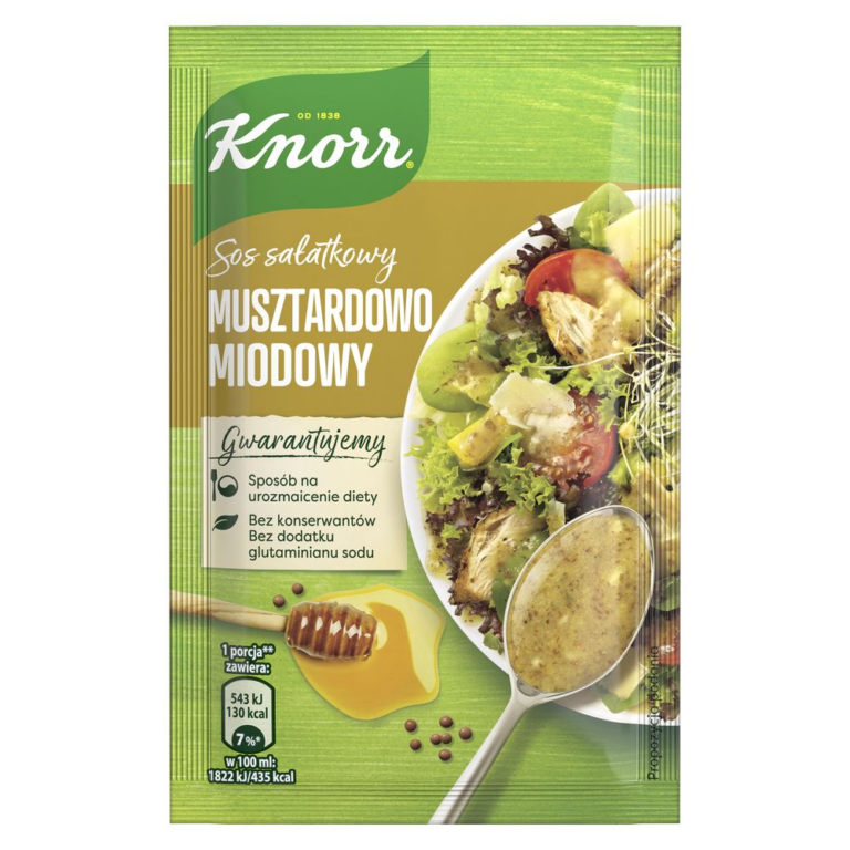 UNILEVER KNORR MUSTARD AND HONEY SALAD DRESSING 8G