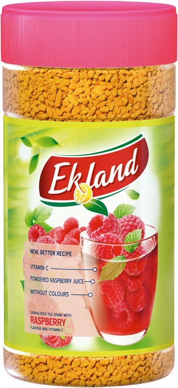 ROMANIA EKLAND RASPBERRY FLAVOURED INSTANT TEA DRINK 350G