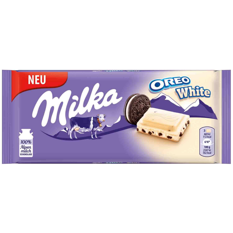 MILKA CHOCLATE OREO WHITE 100G