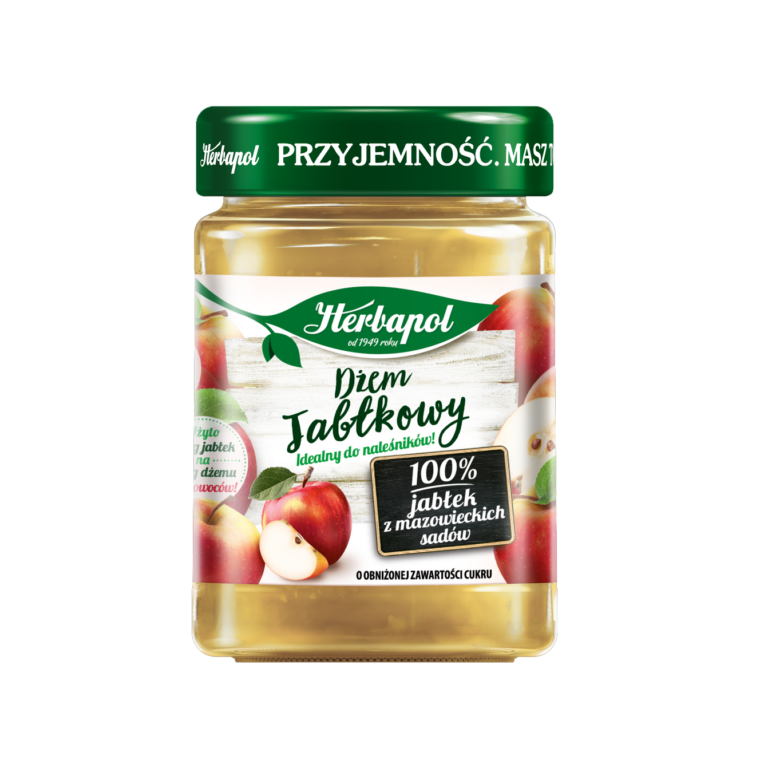 HERBAPOL REDUCED SUGAR APPLE JAM 280G