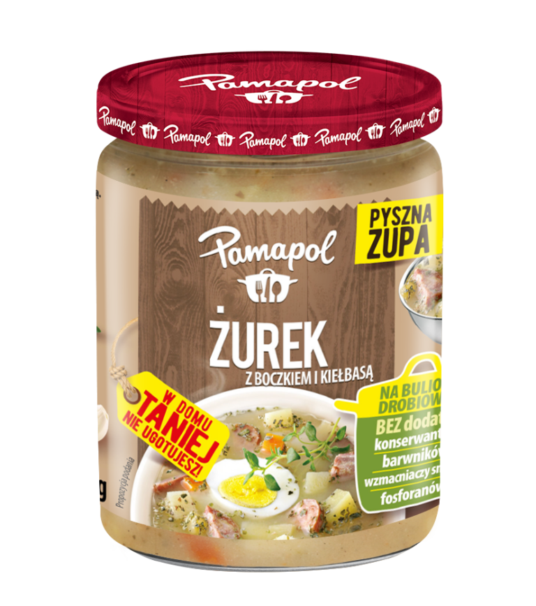 PAMAPOL TRADITIONAL POLISH SOUP WITH SMOKED BACON AND SAUSAG