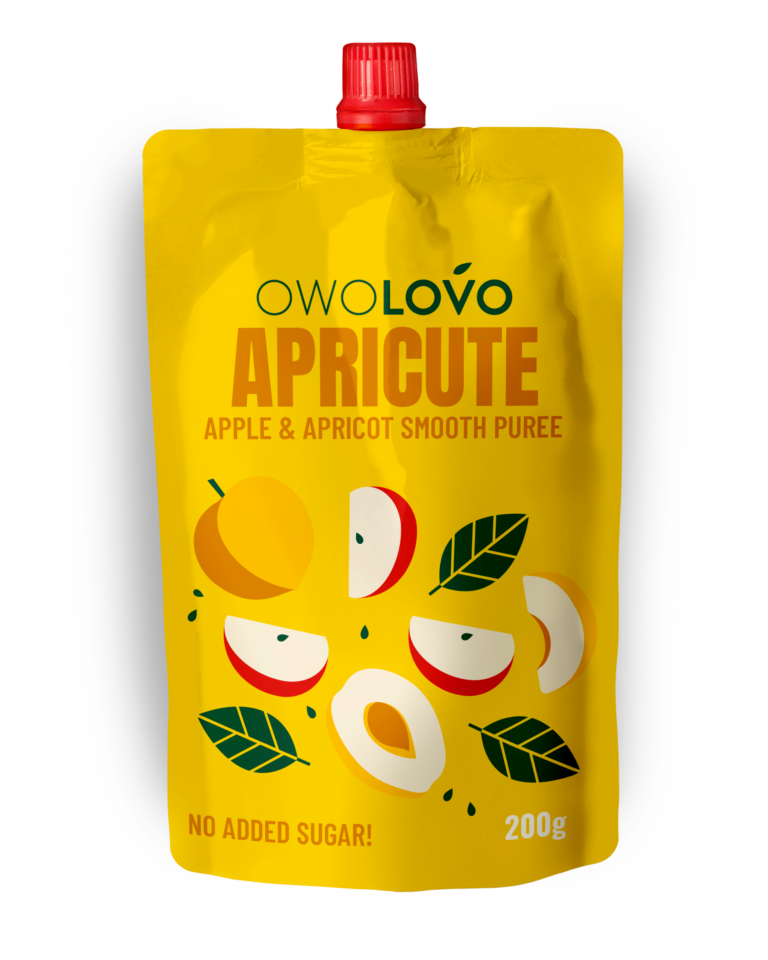 OWOLOVO APRICUTE APPLE AND APRICOT SMOOTH PUREE 200G