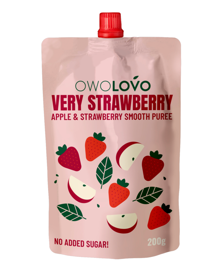 OWOLOVO VERY STRAWBERRY APPLE AND STRAWBERRY SMOOTH PUREE 20